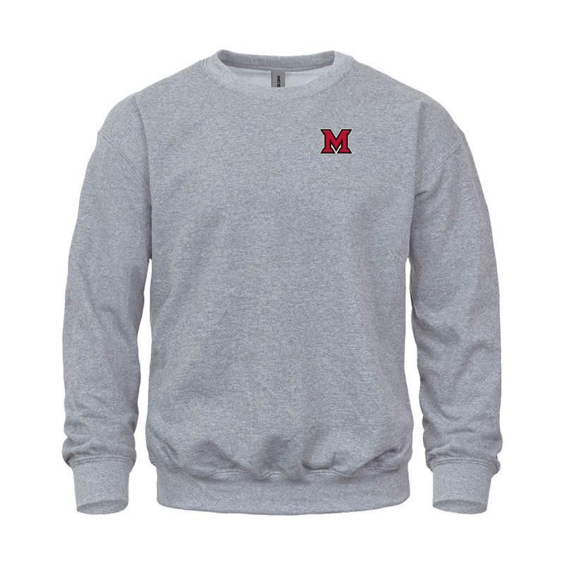 Miami University Crew w/ Block M Logo, Gray