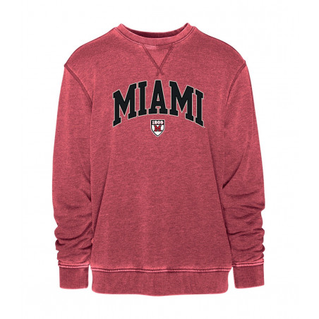 Miami Chili Red Vintage Embroidered Arched Miami Crew