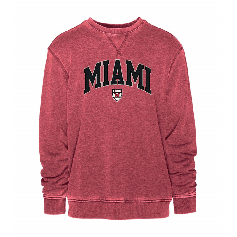 Miami Chili Red Vintage Embroidered Arched Miami Crew