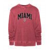 Miami Chili Red Vintage Embroidered Arched Miami Crew