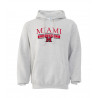 Miami University Over Block "M" Ash Hoodie