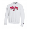 Miami Arched over Block "M" Crew, White