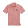 Johnnie-O Miami Block M Logo Lyndon Polo, Red