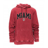 Camp David Red Miami Hoodie w Black Miami Lettering