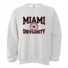 Russell Miami University Gray Crew Sweatshirt