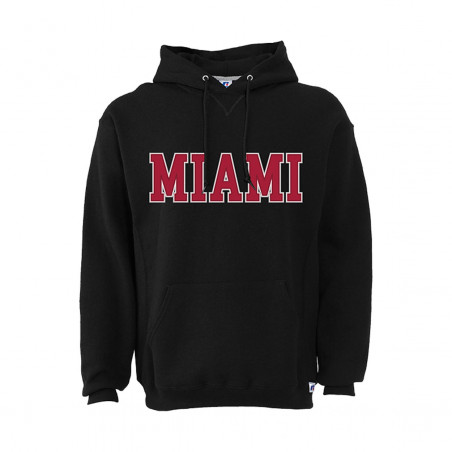 Russell Miami Fusion Twill Hoodie, Black