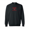 Miami University Block M Embroidered Crew, Ash or Black
