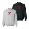 Miami University Block M Embroidered Crew, Ash or Black