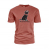 Blue 84 Miami Univ. Dog Wearing Sunglasses Tee Shirt, Rust