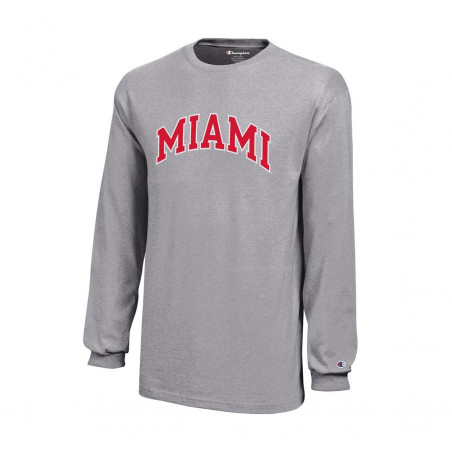 Champion Miami Youth Long Sleeve Tee, Gray