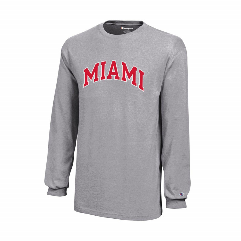 Champion Miami Youth Long Sleeve Tee, Gray