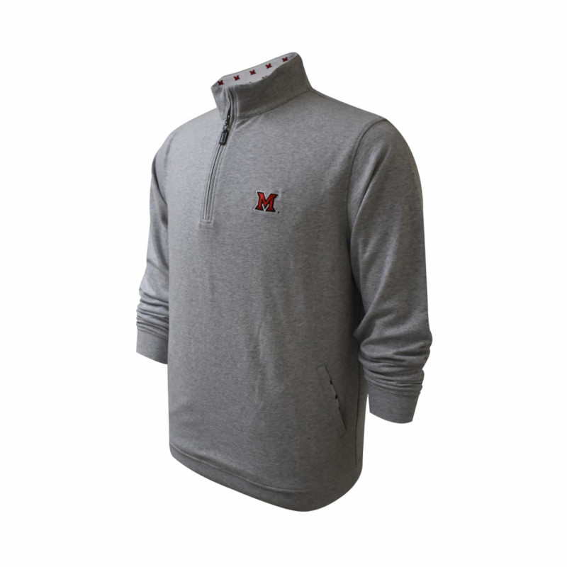 Horn Legend Miami Gray Duotone Lined 1/4 Zip