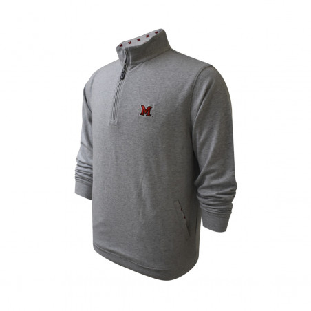 Horn Legend Miami Gray Duotone Lined 1/4 Zip