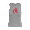 Camp David Miami RedHawks Womens Gray Ribbed Tank