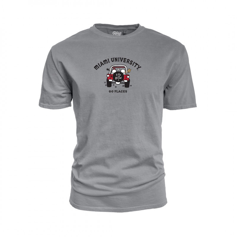 Miami RedHawks Life is Good Jeep T-shirt