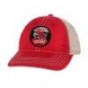 Ahead Miami Red Hawk Embroidered Patch Adj. Trucker Hats