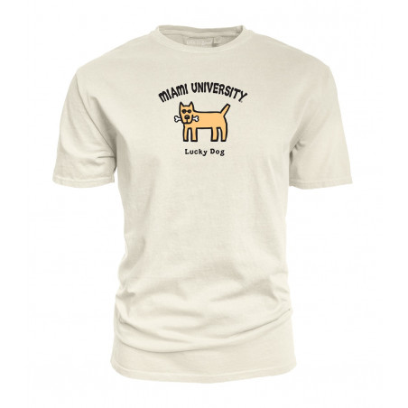 Blue 84 Miami University "Lucky Dog" Life is Good tee