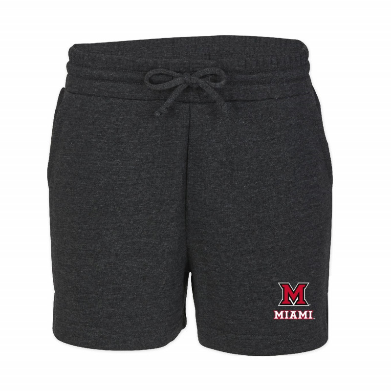 Boxercraft Miami Womens Charcoal Fleece Shorts