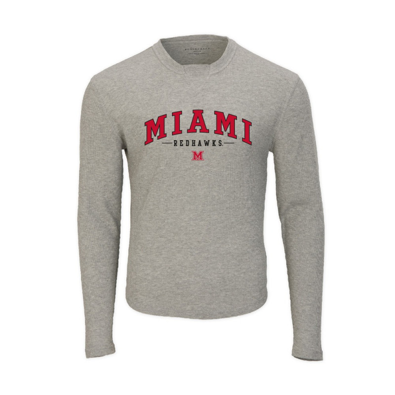 Miami RedHawks Mens Thermal Long Sleeve T-shirt