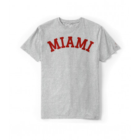 Miami University Ash Grey Embroidered Tee