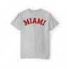 Miami University Ash Grey Embroidered Tee