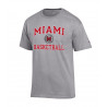 Gray Miami University Basketball Tee