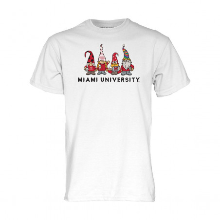 Blue 84 Miami University Life is Good Gnomes Tee, White