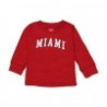 Wes and Willy Miami Toddler Long Sleeve Tee, Red or Gray