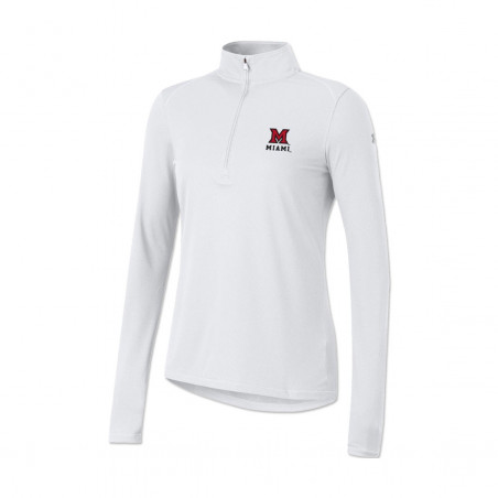 Under Armour Women's M over Miami 1/4 Zip, White