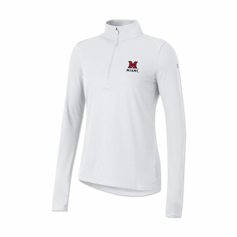 Under Armour Women's M over Miami 1/4 Zip, White