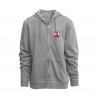Camp David Miami Gray Vintage Patch Full Zip Hoodie
