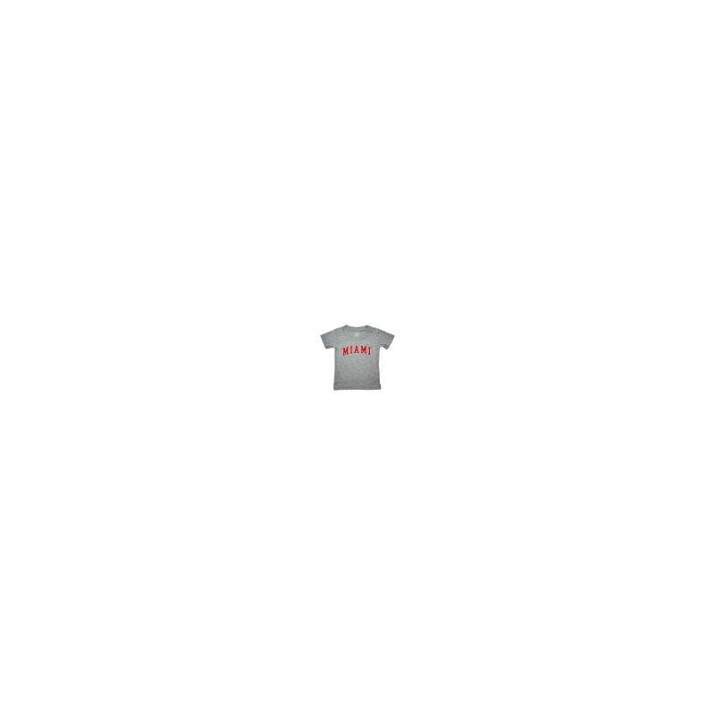 Wes and Willy Miami Toddler Short Sleeve Tee, Red or Gray