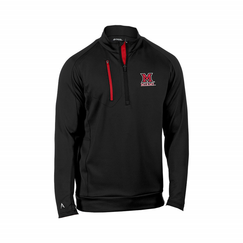 Antigua Miami Black Generation 1/4 Zip