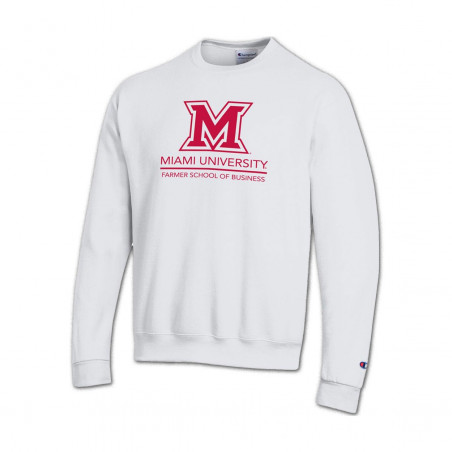 Champion Miami University Block M, FSB Crew, White