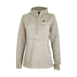 Charles River Miami Univ. Women's 1/4 Zip w/ Logo, Oatmeal