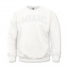 Miami Embroidered Tonal Crew, White