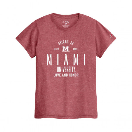 Miami RedHawks Women's Love & Honor T-shirt