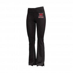 Miami RedHawks Under Armour Black Flared Leg Pants