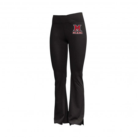 Miami RedHawks Under Armour Black Flared Leg Pants