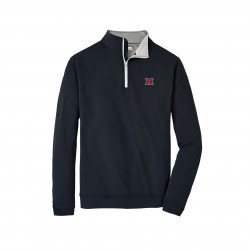 Miami RedHawks Peter Millar Black Perth Quarter-zip