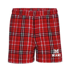Miami RedHawks Plaid Shorts