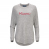Miami RedHawks Boxercraft Women's Oversized Heather Crew