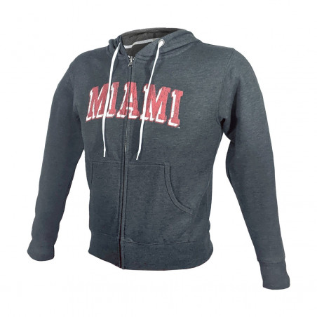 Blue 84 Miami Heathered Full Zip Hoodie, Black