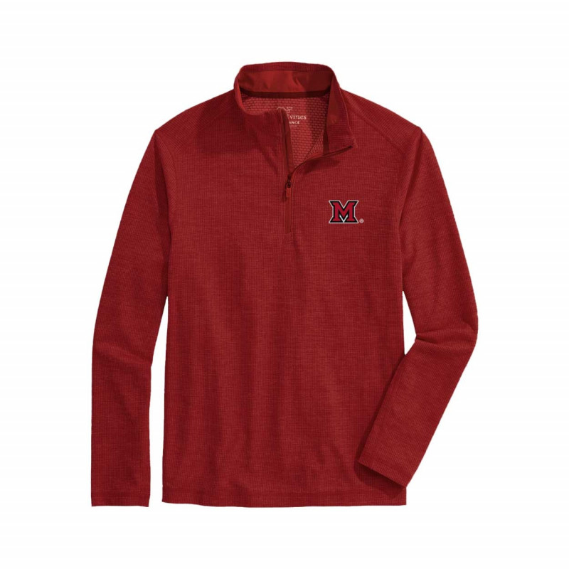 Vineyard Vines Miami Sankaty Red 1/4 Zip