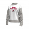 Under Armour Women's White/Grey Terry Hoodie
