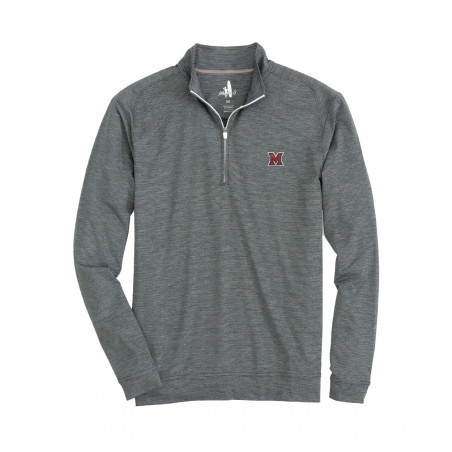 Johnnie-O Grey Miami Vaughn 1/4 Zip