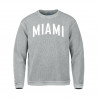 New Agenda Miami Gray Ribbed Crew