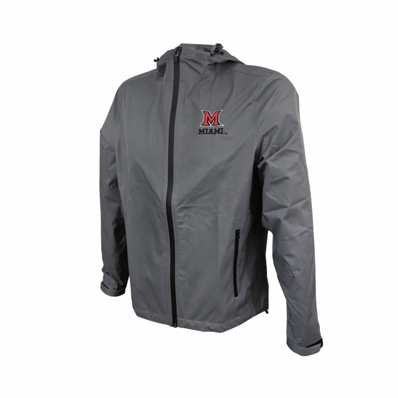 Charles River Miami Gray Atlantic Rain Shell Jacket