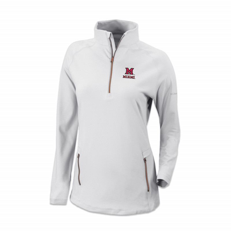 Miami Columbia Women's 1/4 Zip, White