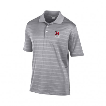 Champion Miami University Grey Textured Polo